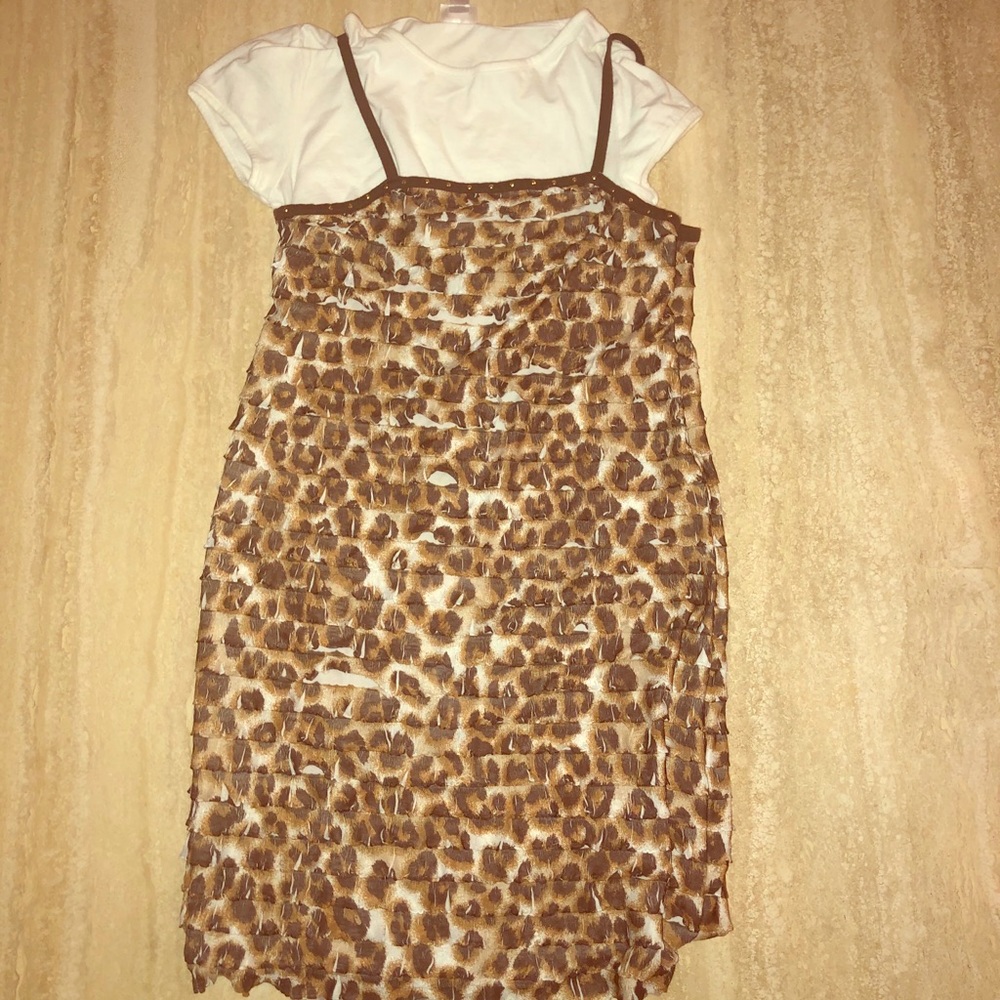 Justice size 14 Cheetah print Dress